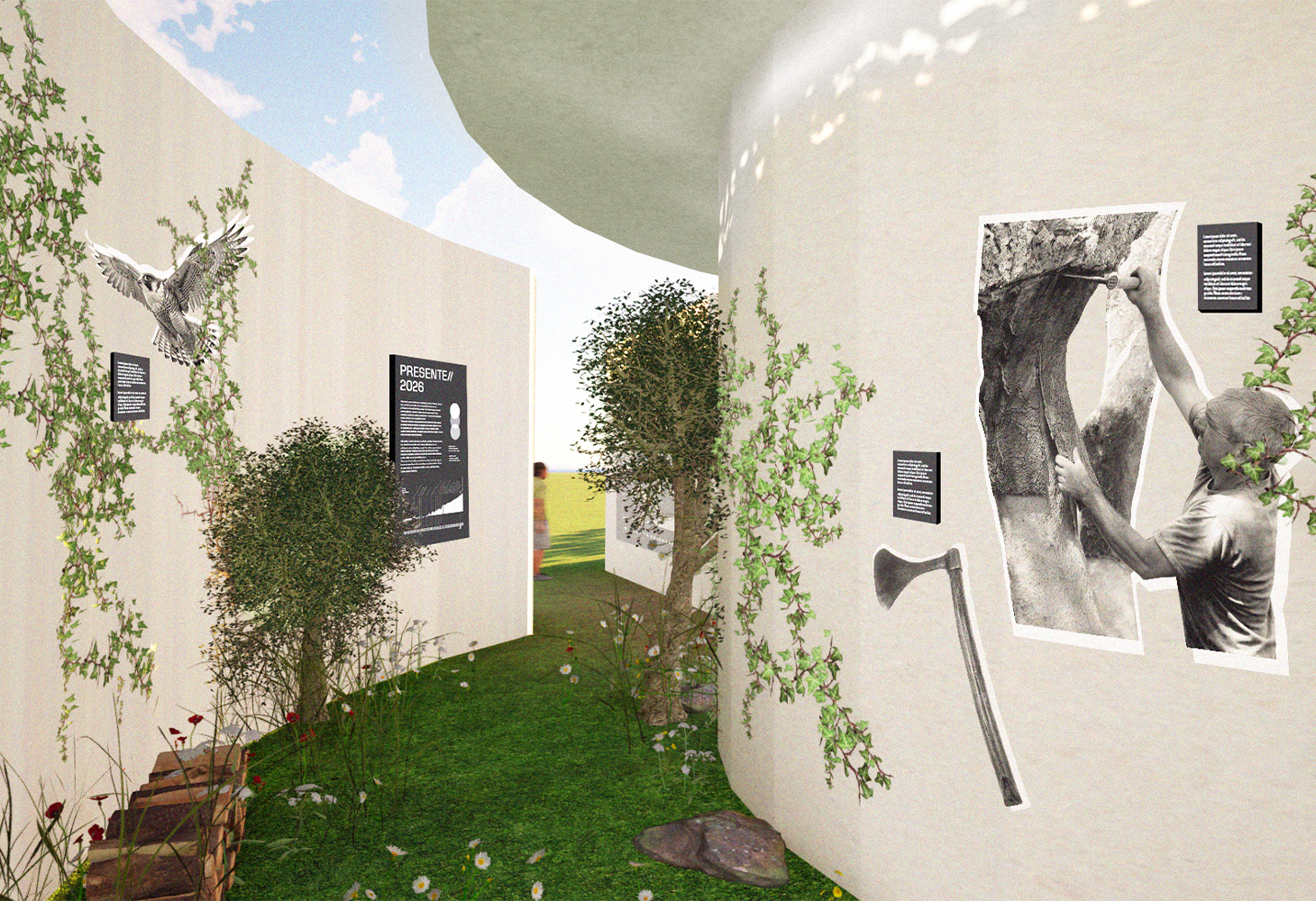 Montado exhibition poster detail